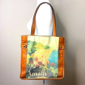 Patricia Nash Travel poster postcard Amalfi Italy tote bag